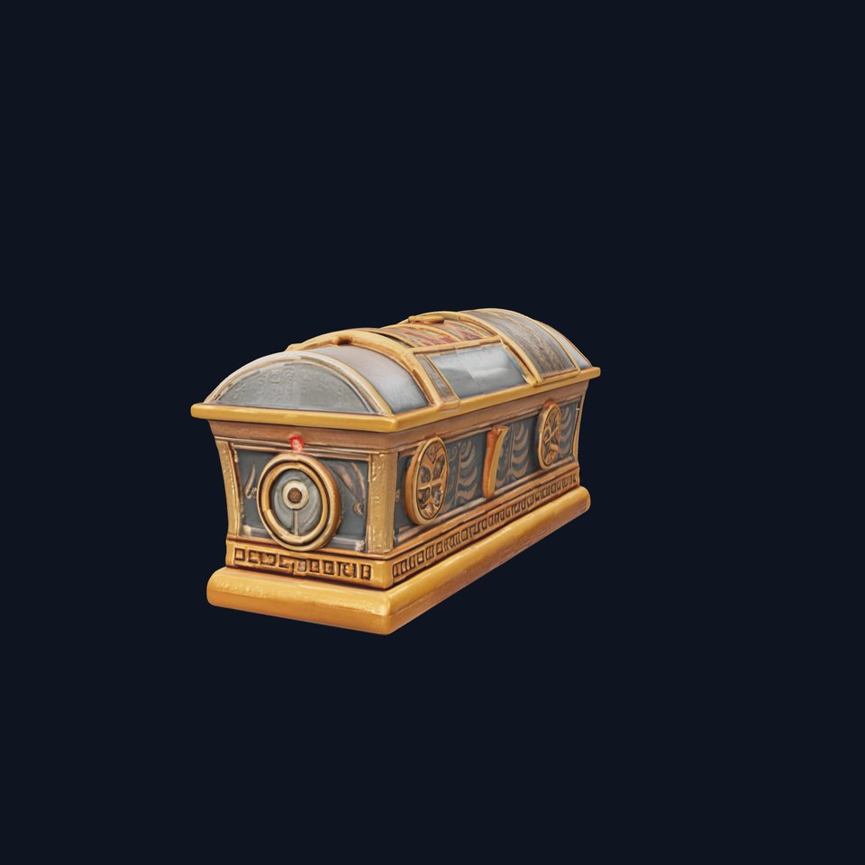 Antique Treasure Chest Model Pack